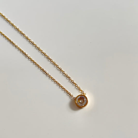 Radiant solitaire necklace